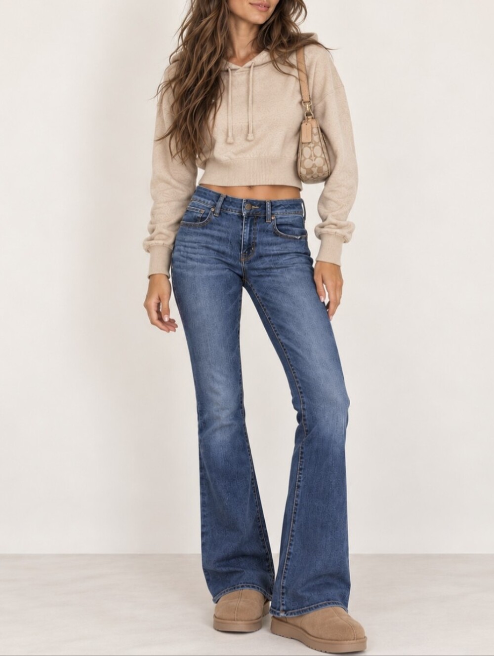 American Eagle Kick Boot Jeans Mid Rise Bootcut Denim Size 8
